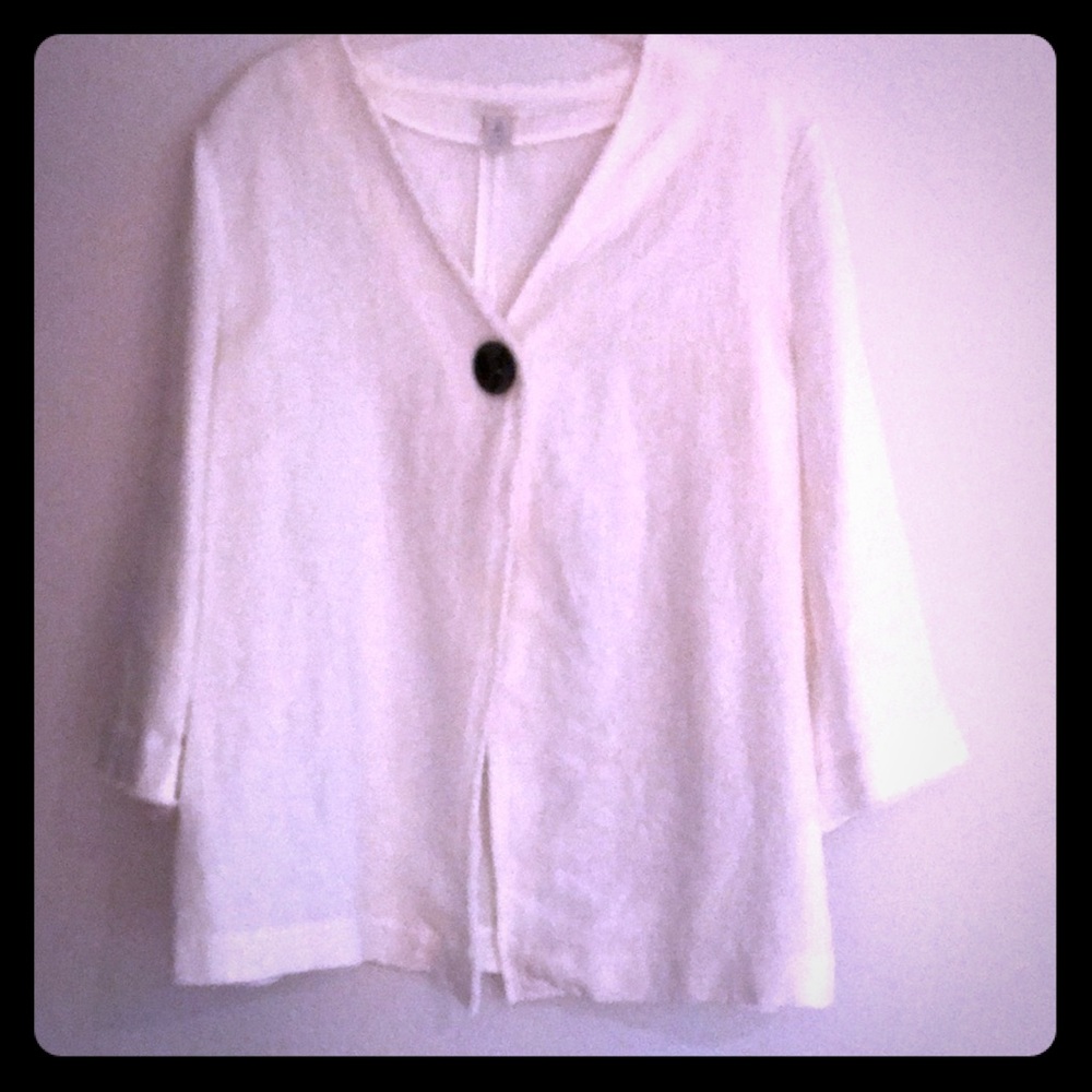 Cache off white linen Jacket